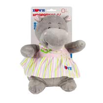 Chocalho Pelúcia Hipopótamo 23cm +0m Love