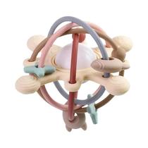 Chocalho Sensorial De Silicone Montessori Para Bebês, Brinquedo De Cama Para Recém-Nascidos De 0 a