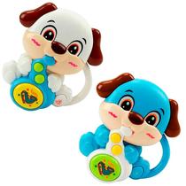 Chocalho Sonoro Animalzinho Cachorro Cor Sortida Super Baby R3317 - BBR Toys