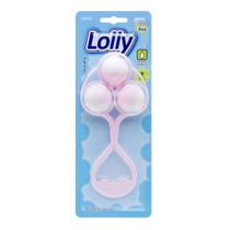 Chocalho Tip na cor rosa, desenvolvido especialmente para divertir o bebê. - Lolly (Lolni)