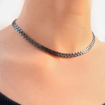 Chocker Banho de Ródio Negro