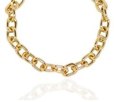 Chocker com Elos Banho Ouro Chocker com Elos Banho Ouro