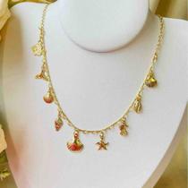 Chocker Dourada Praia