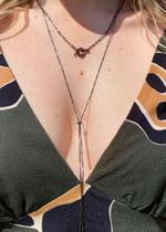 Chocker elos rodio negro