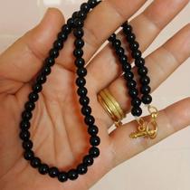 Chocker em Esferas de Obsidiana Negra