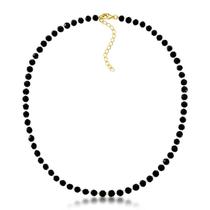 Chocker esferas pretas 35cm
