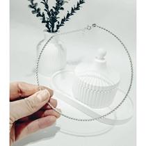 Chocker Gargantilha Corrente Feminina em Prata 925 Fio Torcido Pura Original Com Garantia