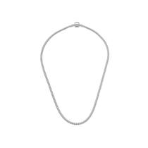 Chocker Para Berloques Folheado A Ródio Fecho Liso