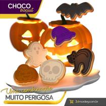 Choco Biscuit - Dia das Bruxas - 12 cavidades 5cm Choco Biscuit - Dia das Bruxas - 12 cavidades 5cm