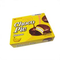 Choco Pie Banana Lotte 12 Unid 336g