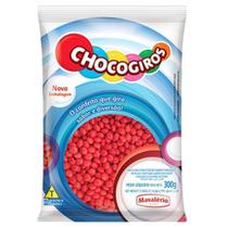 Chocogiros - Mini Pastilha Sabor Chocolate Vermelho 300G - Mavalério - Mavalerio