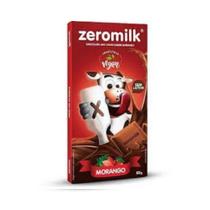 Chocolate 40% cacau sabor morango Zeromilk 80g