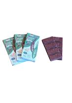 Chocolate 50% cacau ao leite crocante com café 20g cada - Kit c/3 tabletes- Cacauway