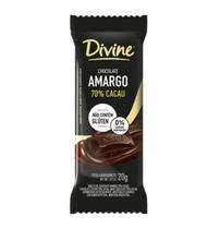 Chocolate 70% Cacau Amargo 20g Divine