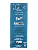 Chocolate 70% Cacau com Açúcar de Coco Orgânico CHoKolaH 70g Chocolate 70% Cacau com Açúcar de Coco Orgânico CHoKolaH 70g