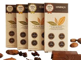 Chocolate 70% cacau intenso Combo com 4 unidades - 80g - Cacauway - Cacuway