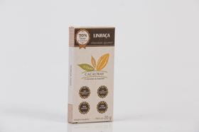Chocolate 70% cacau intenso crocante com linhaça (Vegano) 20g- Cacauway