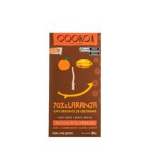 Chocolate 70% Cacau Laranja e Castanha Cookoa 75g