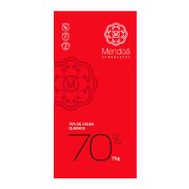 Chocolate 70% Cacau Mendoá 75g Chocolate 70% Cacau Mendoá 75g