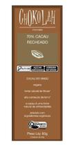 Chocolate 70% Cacau Recheado Orgânico Chokolah 80G