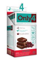 Chocolate 70% Cacau Vegano Only4 Cranberry Sem Lactose