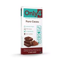 Chocolate 70 cacau vegano sem lactose 20g 4 ingredientes only4