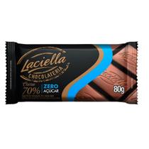 Chocolate 70% Cacau Zero Açúcar 80g Sem Lactose Laciella