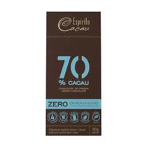 Chocolate 70% Cacau Zero Açúcar Espirito Cacau 80g