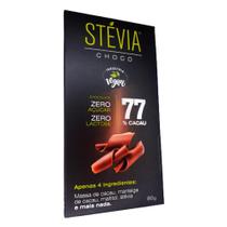 Chocolate 77% Cacau com Stévia StéviaChoco 80g