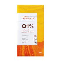 Chocolate 81% Cacau com Açúcar de Coco Maré Chocolate 80g