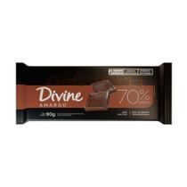Chocolate Amargo 70% Cacau 70g Divine