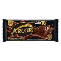 Chocolate Amargo 70% Cacau Arcor Pacote 80g
