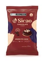 Chocolate Amargo 70% Gotas 1,01kg - Sicao Chocolate Amargo 70% Gotas 1,01kg - Sicao