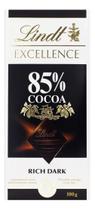 Chocolate Amargo 85% Cacau Excellence Lindt Sem Glúten Caixa