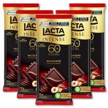 Chocolate Amargo Lacta Intense Mix de Nuts 60% Kit 5un 85g Chocolate Amargo Lacta Intense Mix de Nuts 60% Kit 5un 85g