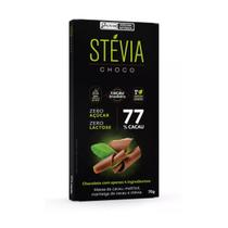 CHOCOLATE AMARGO VEGANO 77 CACAU STEVIACHOCO 70g