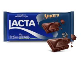 Chocolate Amaro Meio Amargo Lacta 80g
