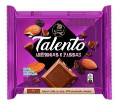 Chocolate Ao Leite Com Amêndoas E Passas Garoto Talento Paco