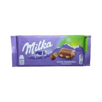 Chocolate ao leite com avelã inteira Milka Importado 100g