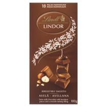 Chocolate Ao Leite Com Avelã, Lindt Lindor, Barra De 100G Chocolate Ao Leite Com Avelã, Lindt Lindor, Barra De 100G