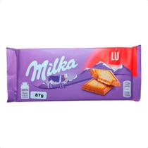 Chocolate ao leite com biscoito Milka Lu Importado