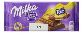 Chocolate ao Leite com Biscoito Salgado Milka Tuc 87g