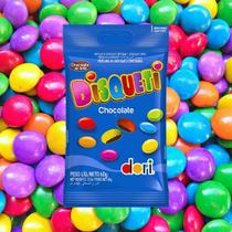 Chocolate Ao Leite Confeito Colorido Pastilha Disqueti 60g