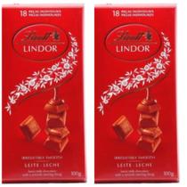 Chocolate Ao Leite Cremoso Lindor Lindt Caixa 100 G - 2 Und