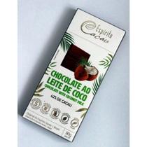 Chocolate ao leite de coco 42% cacau - Vegano - 80 g -Espirito cacau - Espiríto Cacau