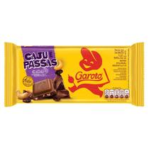 Chocolate ao Leite Garoto Caju com Passas 80g Chocolate ao Leite Garoto Caju com Passas 80g