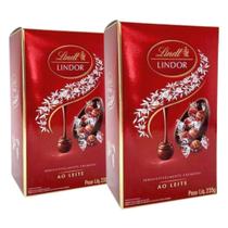 Chocolate Ao Leite, Lindt Lindor, 2 Ovos De Páscoa De 235G