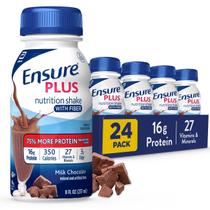 Chocolate ao leite Nutrition Shake Ensure Plus, 237 ml, pacote com 24