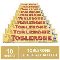 Chocolate Ao Leite, Toblerone,10 Barras De 100G