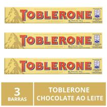Chocolate, Ao Leite Toblerone, 3 Barras De 100G